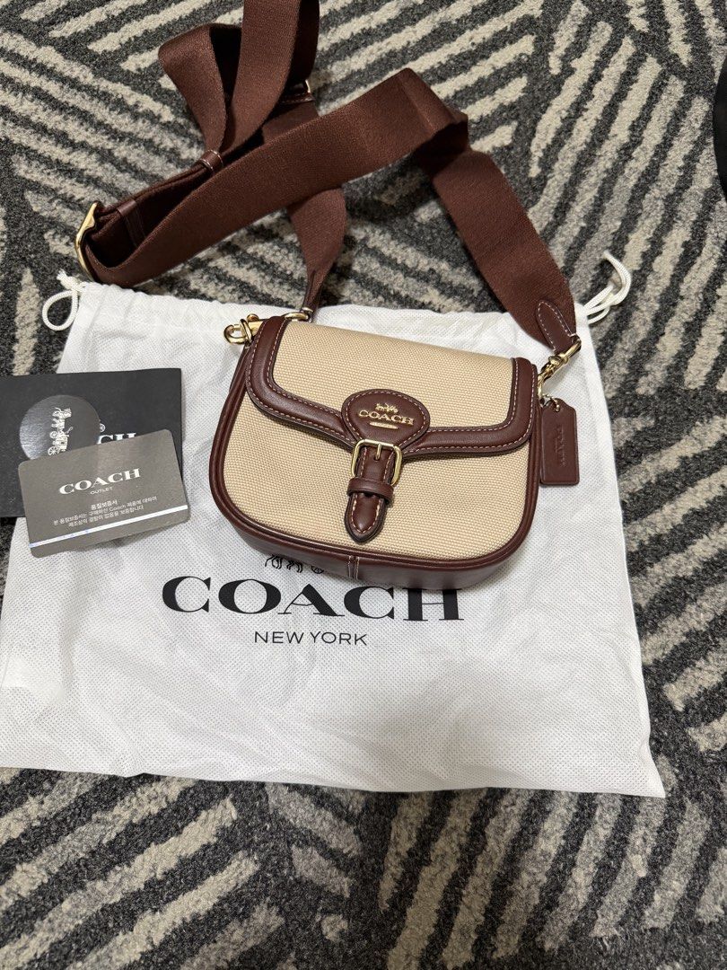 Original Amelia Small Saddle Bag Coach (Category: Luxury Bags & Wallets) located in Quezon City. Submitted by annajang12578 (Listing ID 1440006131, Image 1). Description: The bag has only been used once and is original. I bought it in Korea at the Coach outlet..