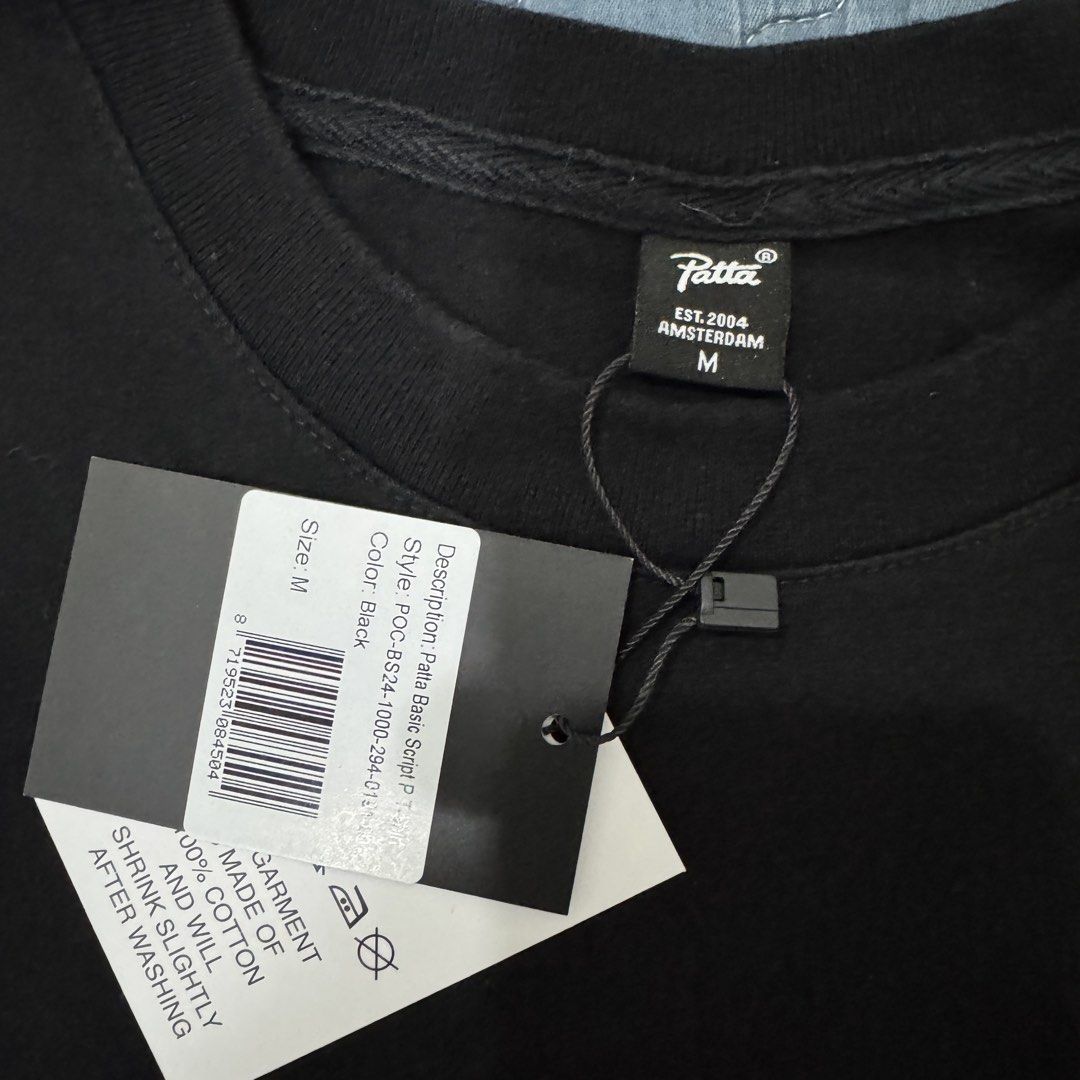 PATTA BASIC SCRIPT P TSHIRT (Category: Tshirts & Polo Shirts) located in Kangar. Submitted by ridhwan.mahtar (Listing ID 1440047514, Image 3). Description: HARAP MAAF. HARGA ADALAH TETAP DAN TIDAK TERMASUK POSTAGE. ITEM NAME: PATTA BASIC SCRIPT P TSHIRT CONDITION: 9.5/10 almost like new, tried once only. SIZE: M MEASUREMENTS: 21/29 PRICE: RM120 DFOD JNT / @ add RM8 (Semenanjung) RM15 (Sabah/S’wak) for postage *Booking dlm masa 24 jam sahaja .
