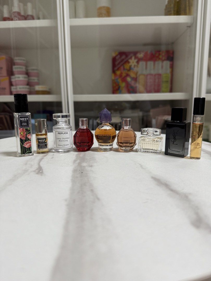 PERFUME Minis Chloe YSL Replica Nest (Category: Fragrance & Deodorants) located in Quezon City. Submitted by happyfactoryph (Listing ID 1439994754, Image 1). Description: HF Seller Picks ✨ Discounted prices until end of May. CHLOE Chloe 5ml - P890 (from P990) NEST Best of Nest Gift Set - P1290 (from P1,490) REPLICA Sunday Morning 7ml - P890 (from P990) VIKTOR AND ROLF Orchid 7ml | Flowerbomb 7ml - P790 (from (P890) VIKTOR AND ROLF Good Fortune 7m