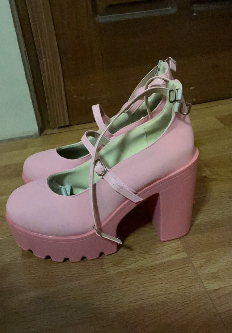 Pink Lolita Shoes (Category: Heels) located in Taytay. Submitted by juicychloture (Listing ID 1440152204, Image 3). Description: ‼️RUSH SELLING FOR 850 PESOS‼️ 💗 Lolita Shoes 💗 Size: CN41 💗 Good condition, worn once - For SALE - PAY AS YOU ORDER - Brand: Romwe MOP: Gcash or Bank transfer MOD: Lalamove or J&T (buyer will shoulder the SF/DF) Location: Taytay, Rizal.