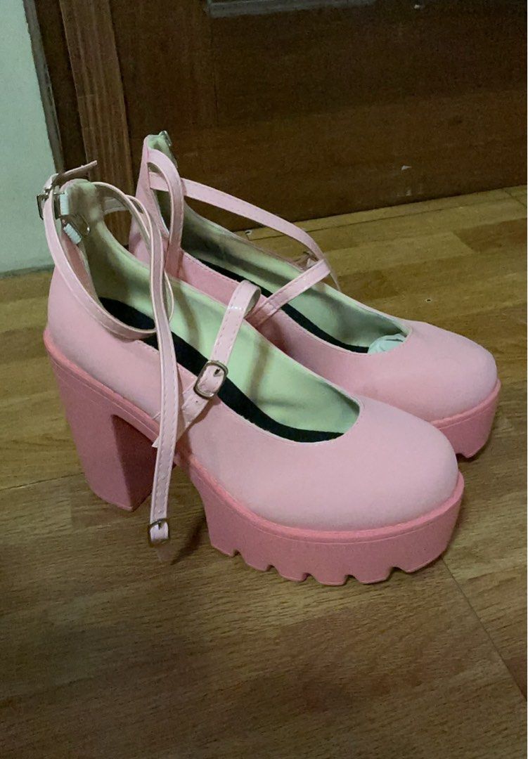Pink Lolita Shoes (Category: Heels) located in Taytay. Submitted by juicychloture (Listing ID 1440152204, Image 2). Description: ‼️RUSH SELLING FOR 850 PESOS‼️ 💗 Lolita Shoes 💗 Size: CN41 💗 Good condition, worn once - For SALE - PAY AS YOU ORDER - Brand: Romwe MOP: Gcash or Bank transfer MOD: Lalamove or J&T (buyer will shoulder the SF/DF) Location: Taytay, Rizal.