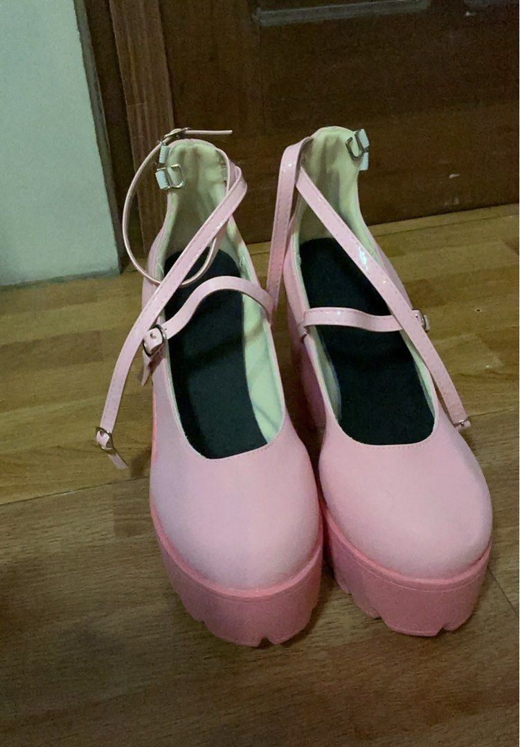 Pink Lolita Shoes (Category: Heels) located in Taytay. Submitted by juicychloture (Listing ID 1440152204, Image 1). Description: ‼️RUSH SELLING FOR 850 PESOS‼️ 💗 Lolita Shoes 💗 Size: CN41 💗 Good condition, worn once - For SALE - PAY AS YOU ORDER - Brand: Romwe MOP: Gcash or Bank transfer MOD: Lalamove or J&T (buyer will shoulder the SF/DF) Location: Taytay, Rizal.