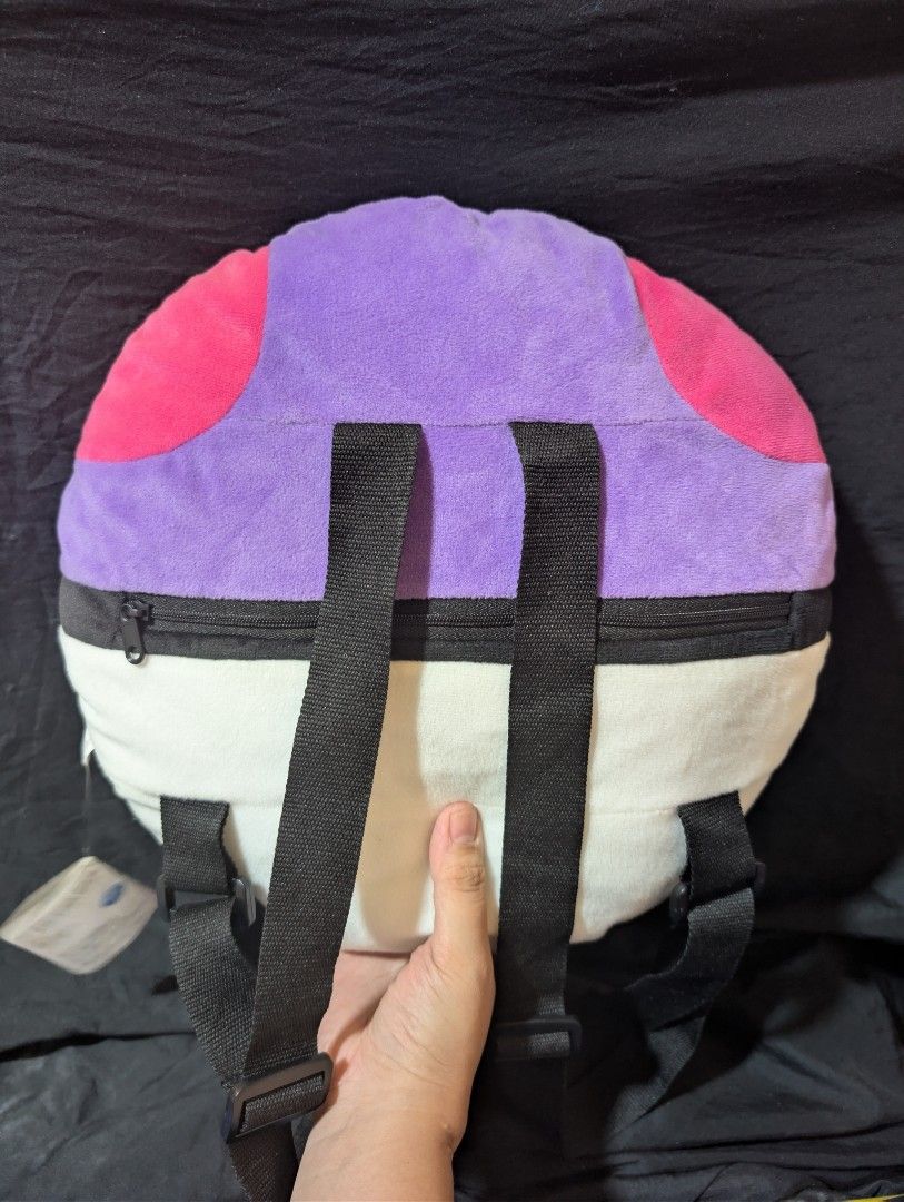 Pokemon Poke Ball Plush Backpack Bag (Category: Backpacks) located in Malabon City. Submitted by apatoys (Listing ID 1440183899, Image 2). Description: - Adorable Poke Ball design plush backpack. - Secure zipper closure for the main compartment. - Adjustable straps for a comfortable fit. - Soft and rounded for a fun look. - Ideal for carrying small essentials. - Perfect accessory for any Pokemon fan!.