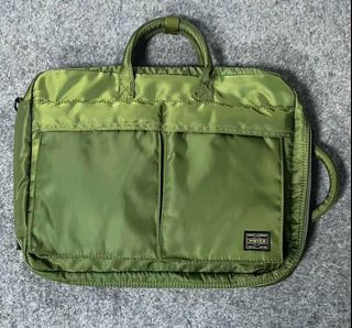 90% new Porter x Marni 2way helmet bag 藍綠黑色拼色尼龍兩用頭盔袋