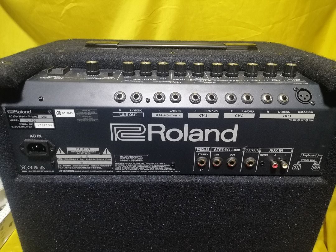 Roland keyboard amplifier kc400 (Category: Musical Instruments) located in Quezon City. Submitted by newwhale.f1c027 (Listing ID 1440006800, Image 3). Description: For sale roland kc400 keyboard amplifier P35,000 slightly use naka box pa. Bought 43k brand new pick up Lagro fairview Q.C so we can test it out. #rolandkeyboardamp.