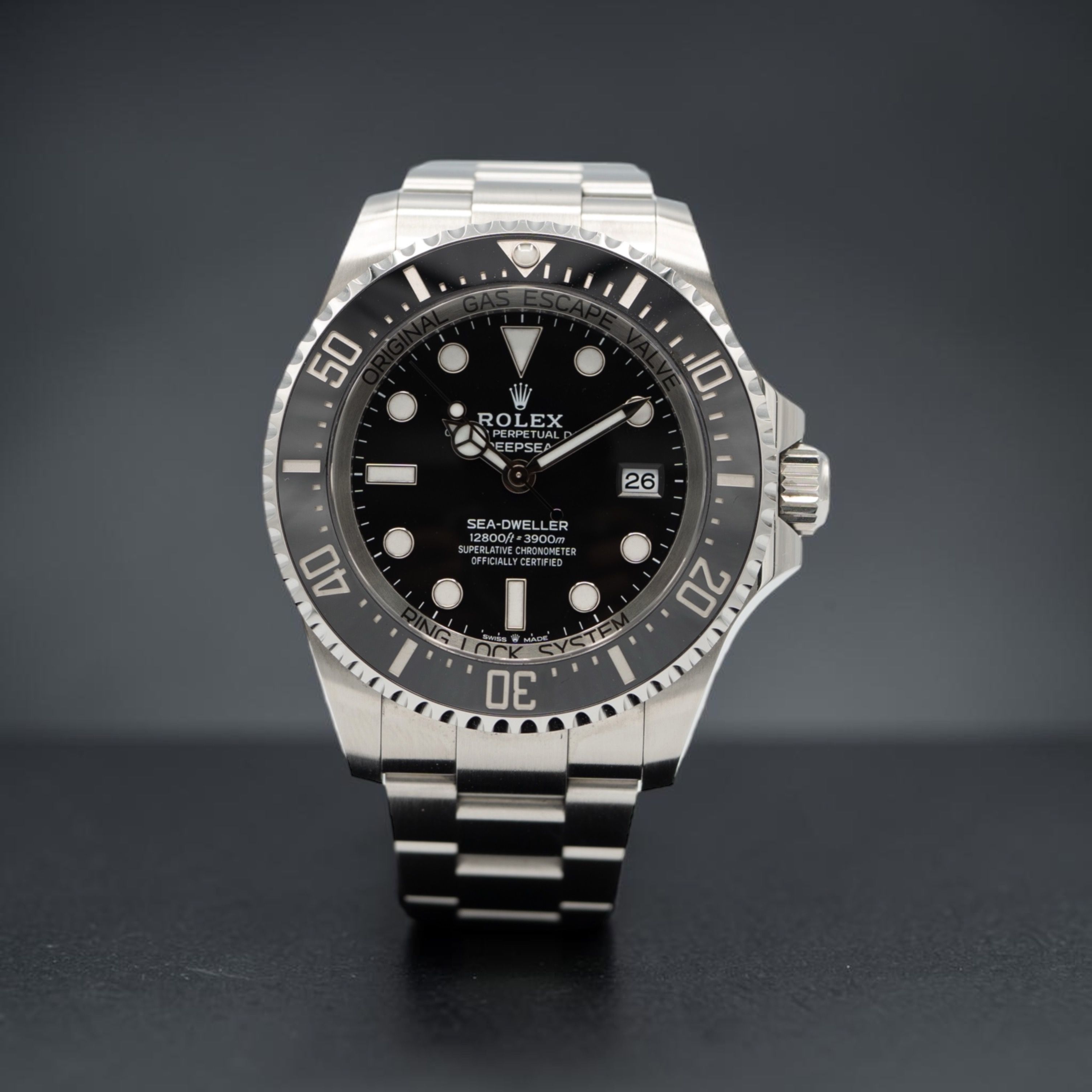MAY 2024 Rolex Deepsea 44 Black 136660 (Category: Watches) located in Singapore. Submitted by kbluxury (Listing ID 1440060651, Image 1). Description: Pre-owned Rolex Deepsea 44 Black Model: 136660 Serial: Alphanumeric Series Bezel: Cerachrom Dial: Black Material: Steel Case diameter: 44 mm White Tag: No Box and Paper: Original Rolex Warranty Cert and Box Available Warranty Dated: MAY 2024 Condition: Mint Under 5-Year Rolex International Warranty 