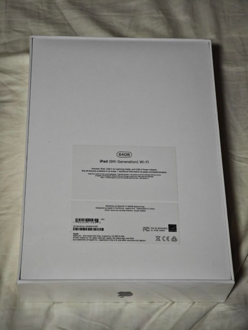 SEALED 9th gen 64 gb ipad (Category: iPad) located in Caloocan City. Submitted by isiah65292 (Listing ID 1440135337, Image 2). Description: Open to negotiations 9th generation ipad 64 gb Sealed / unopened with Amazon receipt Wifi only, no cellular data Open to negotiations.