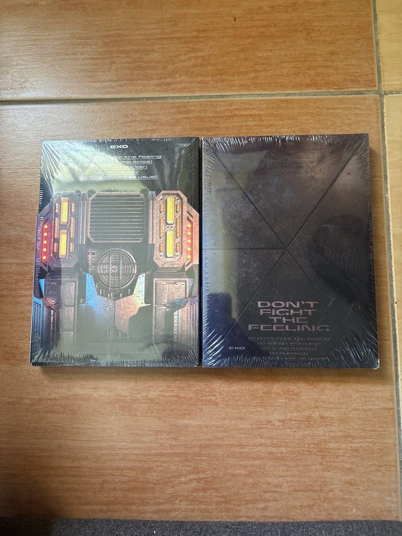 SEALED EXO Don’t Fight The Feeling Version 1 and Version 2 (DFTF) (Category: CDs & DVDs) located in Cavite. Submitted by hauhaudecarabw (Listing ID 1440004639, Image 2). Description: - Sealed EXO Don't Fight The Feeling l - Complete Inclusion 420 PER Album Location: Bacoor MOP: GCASH / Gotyme.