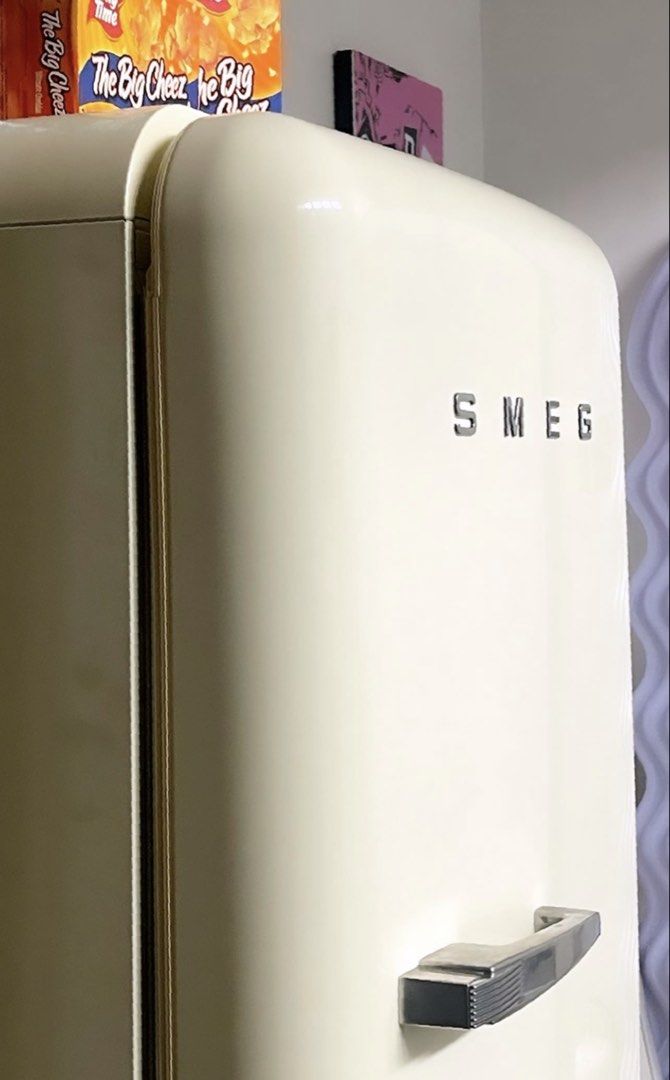 SMEG FAB28 REF in CREAM (Category: Refrigerators and Freezers) located in Manila. Submitted by beaumontandco (Listing ID 1440159248, Image 1). Description: 5-6 years old Used for beverages only Ito lang year sya talaga sobra nagamit dahil naka condo. Inverter so matipid sa kuryente Still very presentable Working in great condition SRP this year ₱168,000 + delivery Yearly nagtataas ang smeg so as you all know investment rin sya.