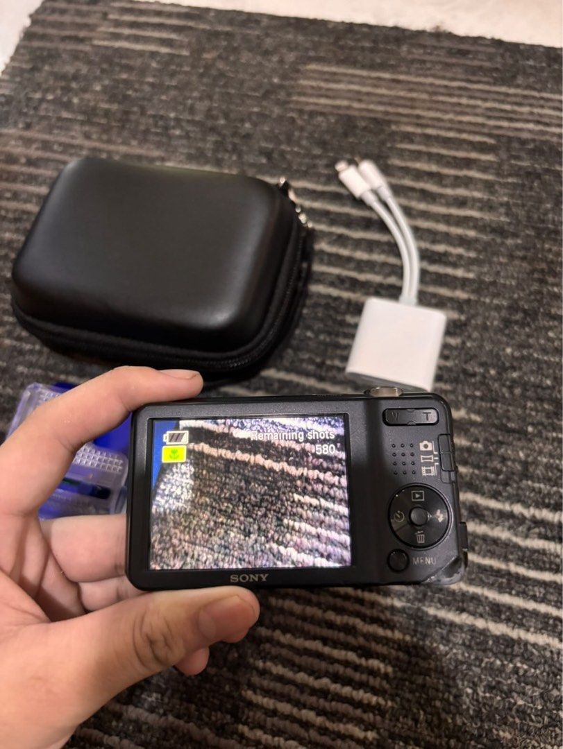 Sony Cyber-shot dsc-w710 Digital Camera with Case (Category: Cameras) located in Manila. Submitted by klarize22.earth (Listing ID 1440132861, Image 3). Description: Features: 16.1 MP sensor 5x optical zoom Sony lens Easy point-and-shoot operation Compact and lightweight design Records photos and video Built-in flash Condition: Very clean with minimal signs of use Lens and screen in good condition Fully functional Includes: Camera Carrying case Ch
