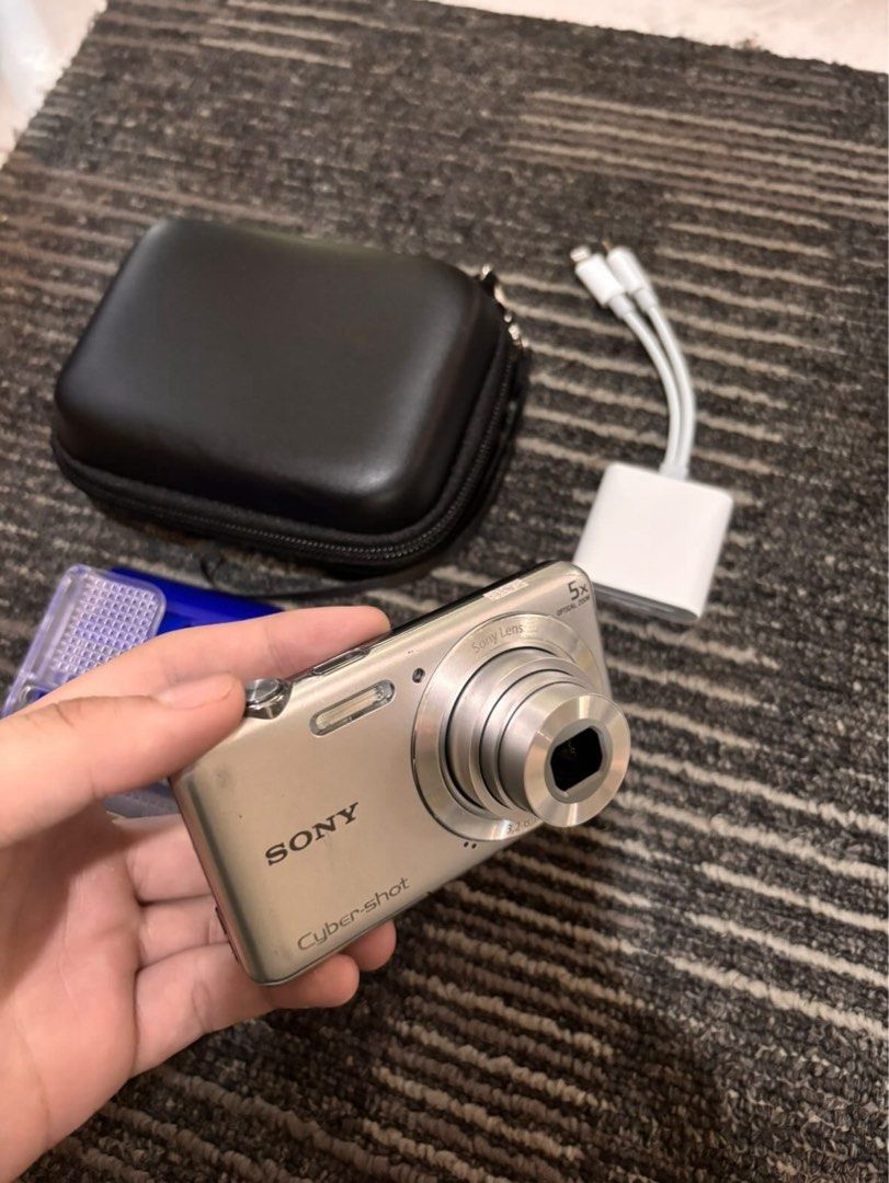 Sony Cyber-shot dsc-w710 Digital Camera with Case (Category: Cameras) located in Manila. Submitted by klarize22.earth (Listing ID 1440132861, Image 2). Description: Features: 16.1 MP sensor 5x optical zoom Sony lens Easy point-and-shoot operation Compact and lightweight design Records photos and video Built-in flash Condition: Very clean with minimal signs of use Lens and screen in good condition Fully functional Includes: Camera Carrying case Ch