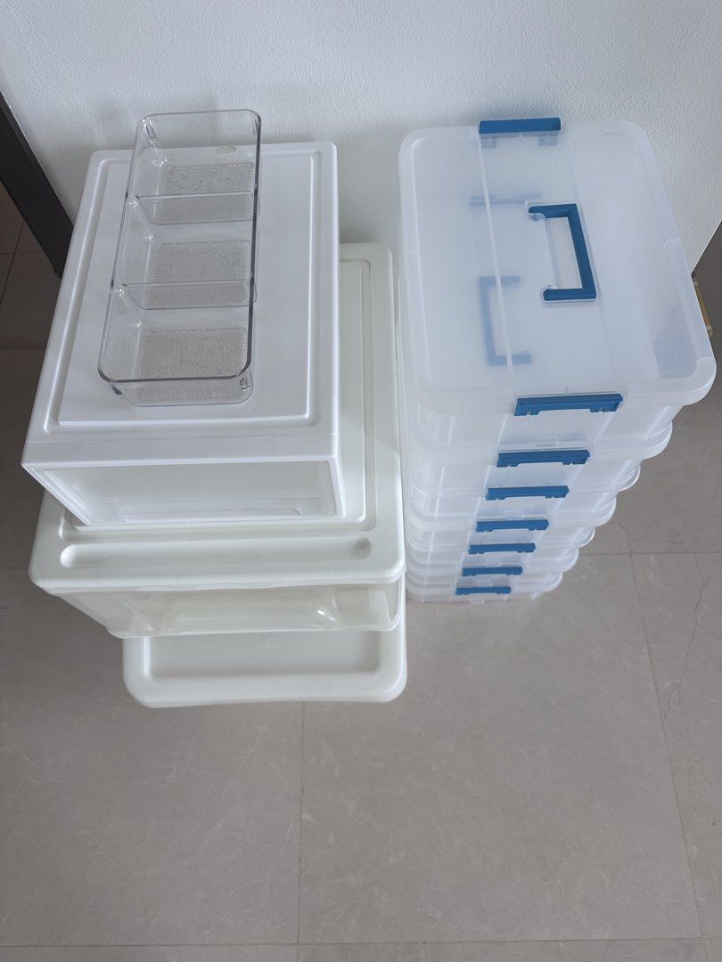 Stackable Clear Storage Boxes with Lids464798438885969920
