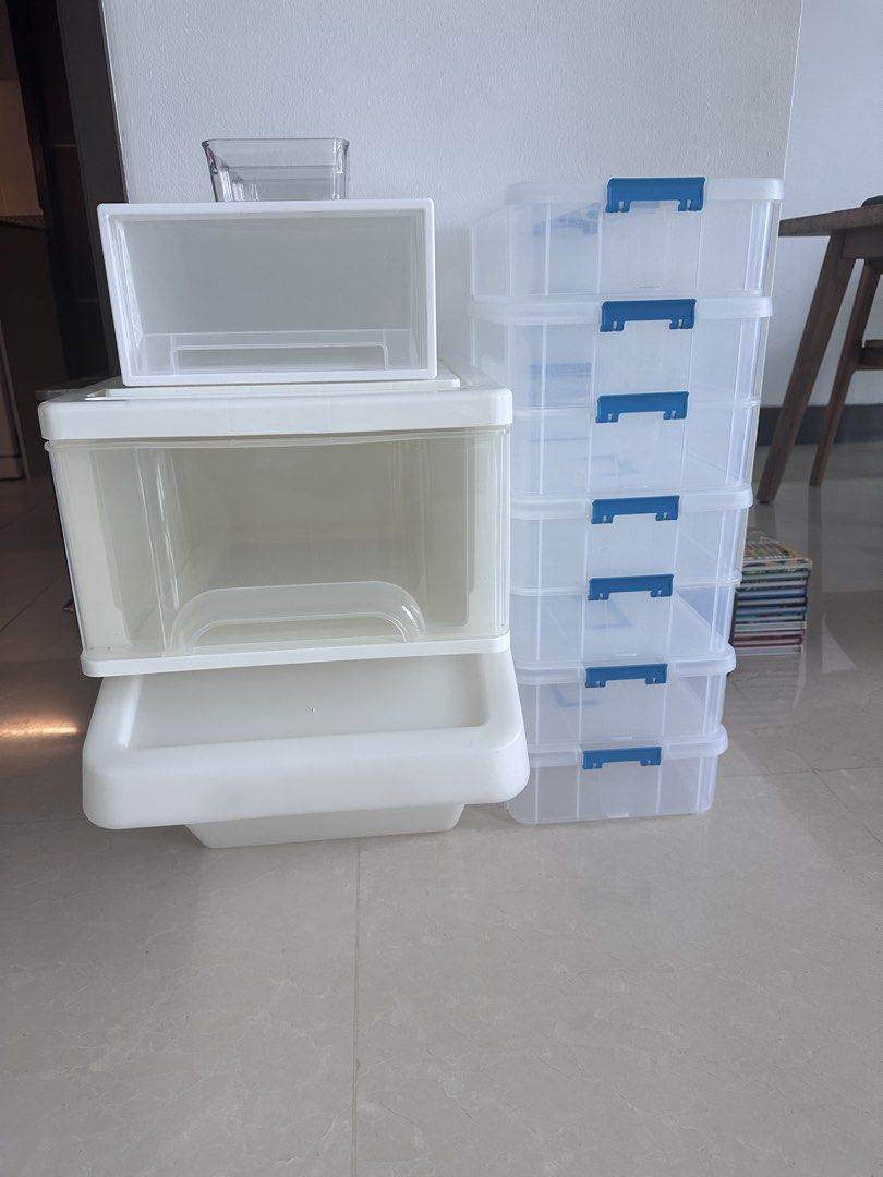 Stackable Clear Storage Boxes with Lids464798438885969921