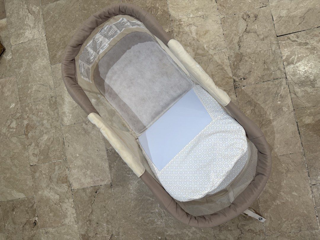 Summer Collapsible Travel Baby Cot (Category: Cots & Cribs) located in Quezon City. Submitted by prelovedbabygirlstuff (Listing ID 1440073871, Image 3). Description: - Summer Collapsible Travel Baby Cot - Comfortable sleeping area with patterned mattress - Removable mattress included - Mesh sides for excellent ventilation - Designed for easy portability and convenience Location: near SM Sta Mesa Gcash Payment first before booking own courier pick