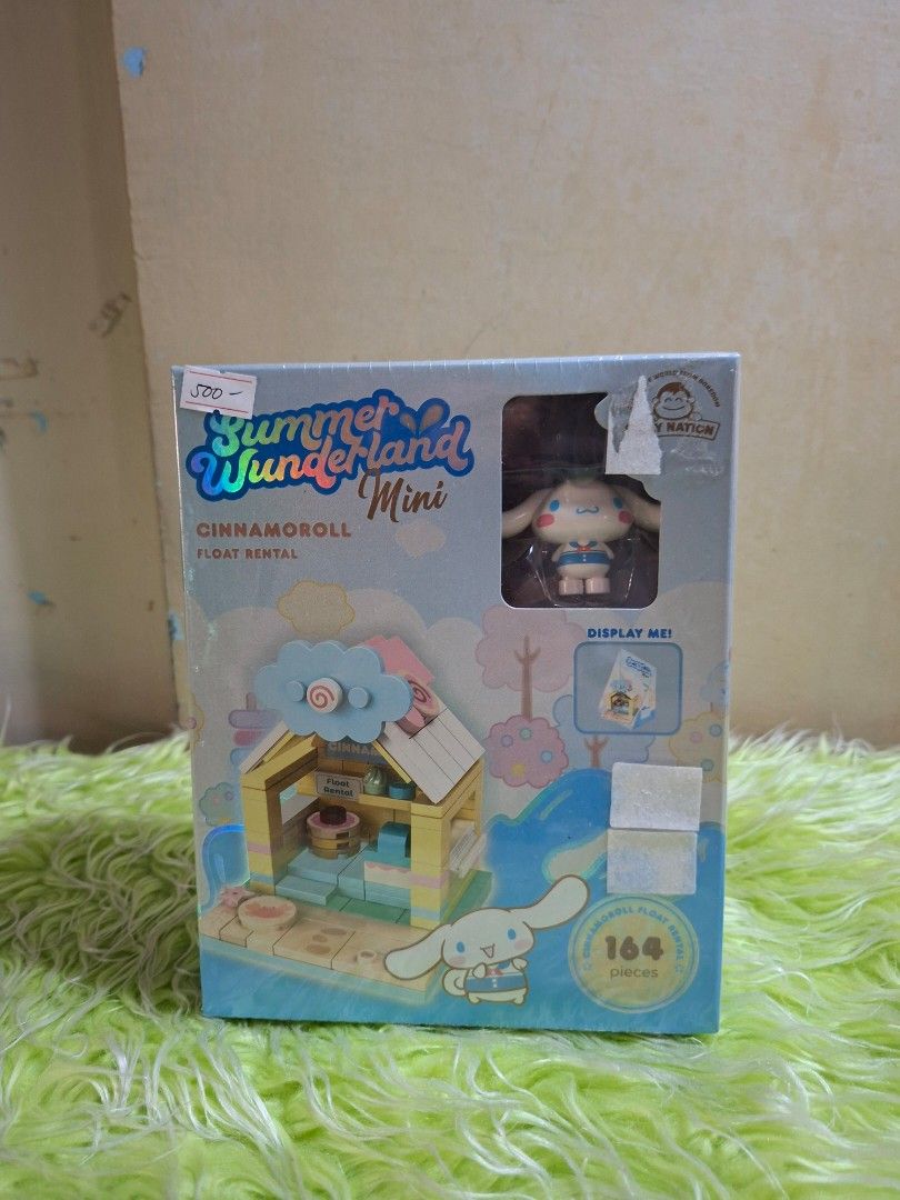 Summer Wonderland Mini Cinnamoroll Building Blocks (Category: Lego & Building Sets) located in Manila. Submitted by happywindmarlyn (Listing ID 1440064255, Image 1). Description: - Build your own Cinnamoroll Summer Wonderland! - Features a cute Cinnamoroll character. - Includes a charming house scene. - Set contains 164 pieces. - Perfect for creative play and display..
