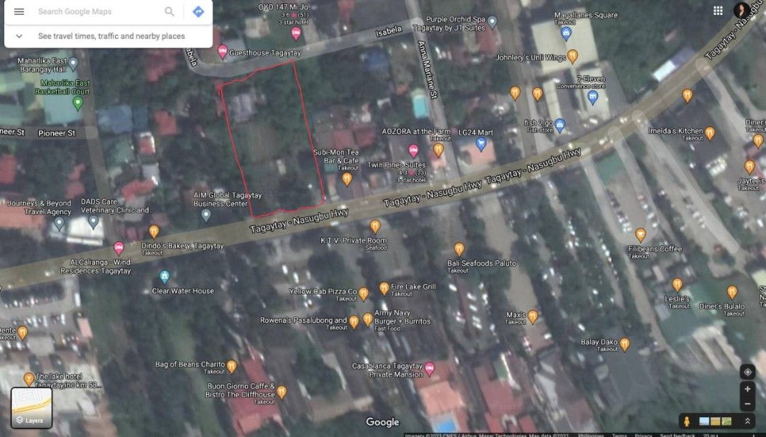Tagaytay Land for Lease (Category: Lot) located in Pasig City. Submitted by aaa-choooo (Listing ID 1440005174, Image 3). Description: LAND FOR LEASE - Prime location - 890 sqm - Nusugbu Highway - Across Cliffhouse Tagaytay - Near Balay Dako - Long-term Lease.