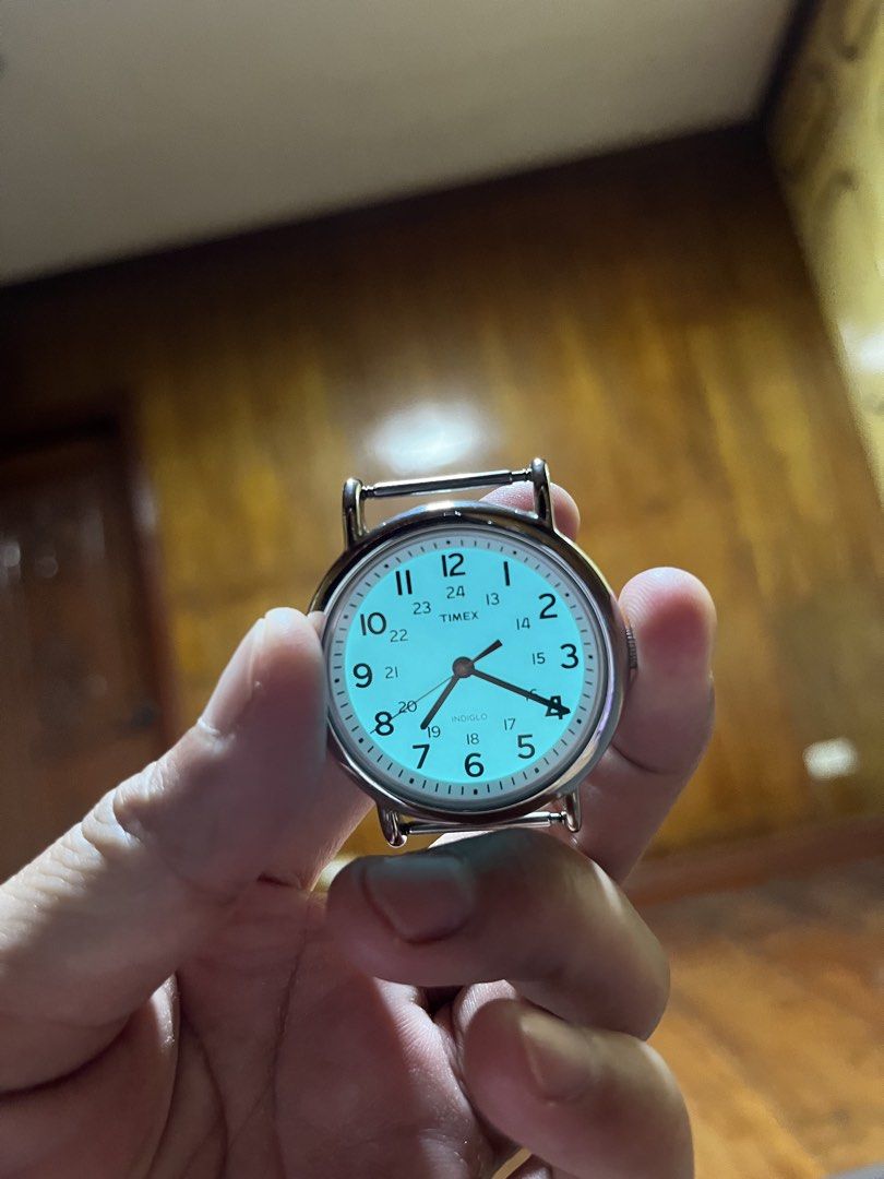Timex Weekender 38mm Unisex Analog Watch (Category: Women's Watches) located in Quezon City. Submitted by jmidst (Listing ID 1440110398, Image 3). Description: ‼️‼️‼️‼️ May bawas pa po galing po itong US. padala sakin ng sister ko. Timex Weekender 38mm Unisex Analog Watch | INDIGLO Backlight | Adjustable Durable Nylon Fabric Slip Through Strap | 24 Hour Time Field-Inspired Design: Clean dial with full Arabic numerals and 24-hour timekeeping for a