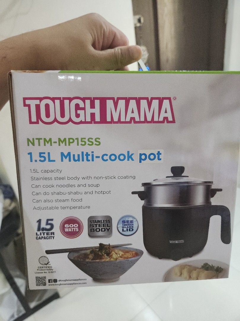 Tough Mama Multi Cook Pot (Category: Cookers) located in Quezon City. Submitted by sbalay29 (Listing ID 1440020452, Image 1). Description: 1.5L masambong q.