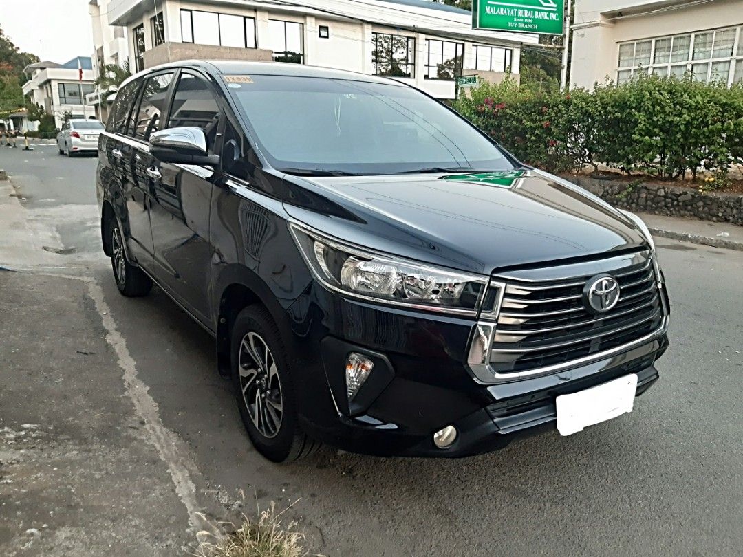 Toyota Innova G AT Auto (Category: Used Cars) located in Quezon City. Submitted by gene52108 (Listing ID 1440053514, Image 1). Description: 2022 Toyota Innova G AT 2.8 Diesel Engine. Color: Attitude Black ( Original ) Mileage: 70km+++ ( original with Records) All Stock Very Well Maintained and in Very Prestine Condition. Ambient lights, folding side Mirrors, back camera and sensors, GPS. Updated Registration. Complete Legal Papers. Car Buying Ass