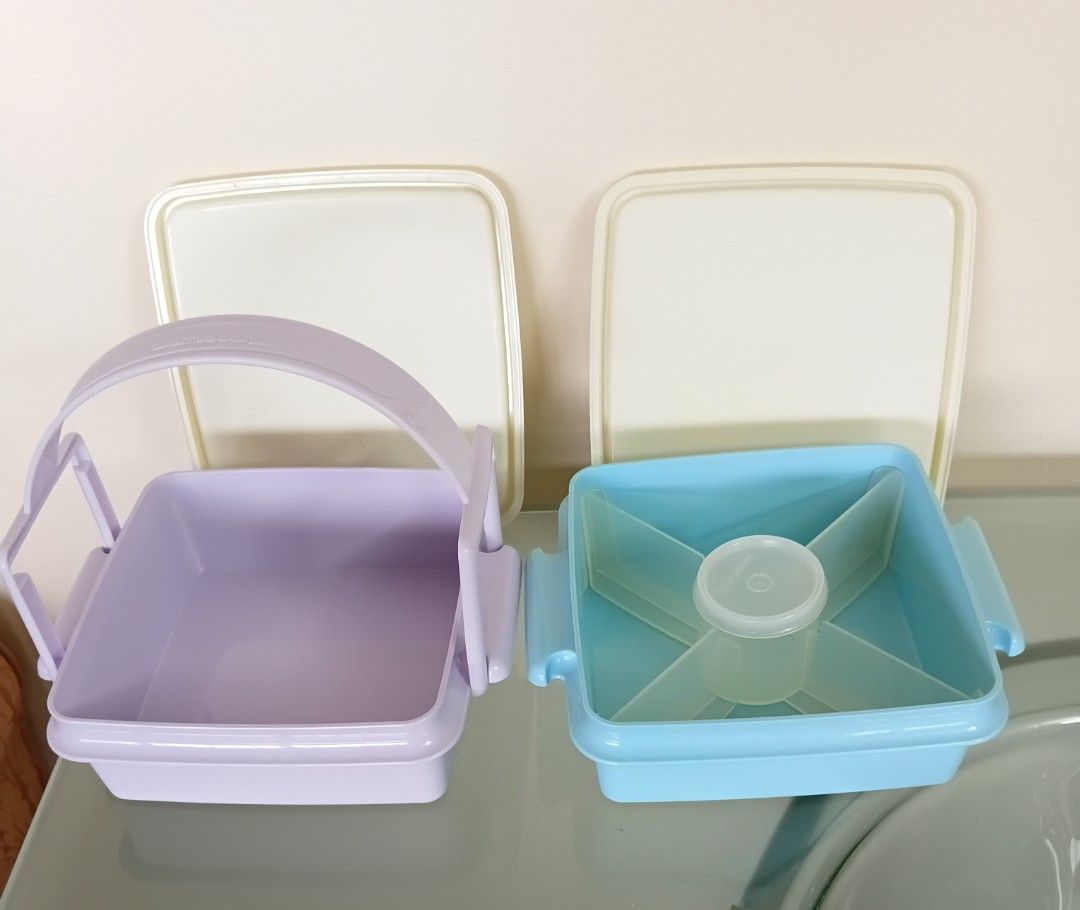 Tupperware Stackable Food Carrier with Handle464554015295416321