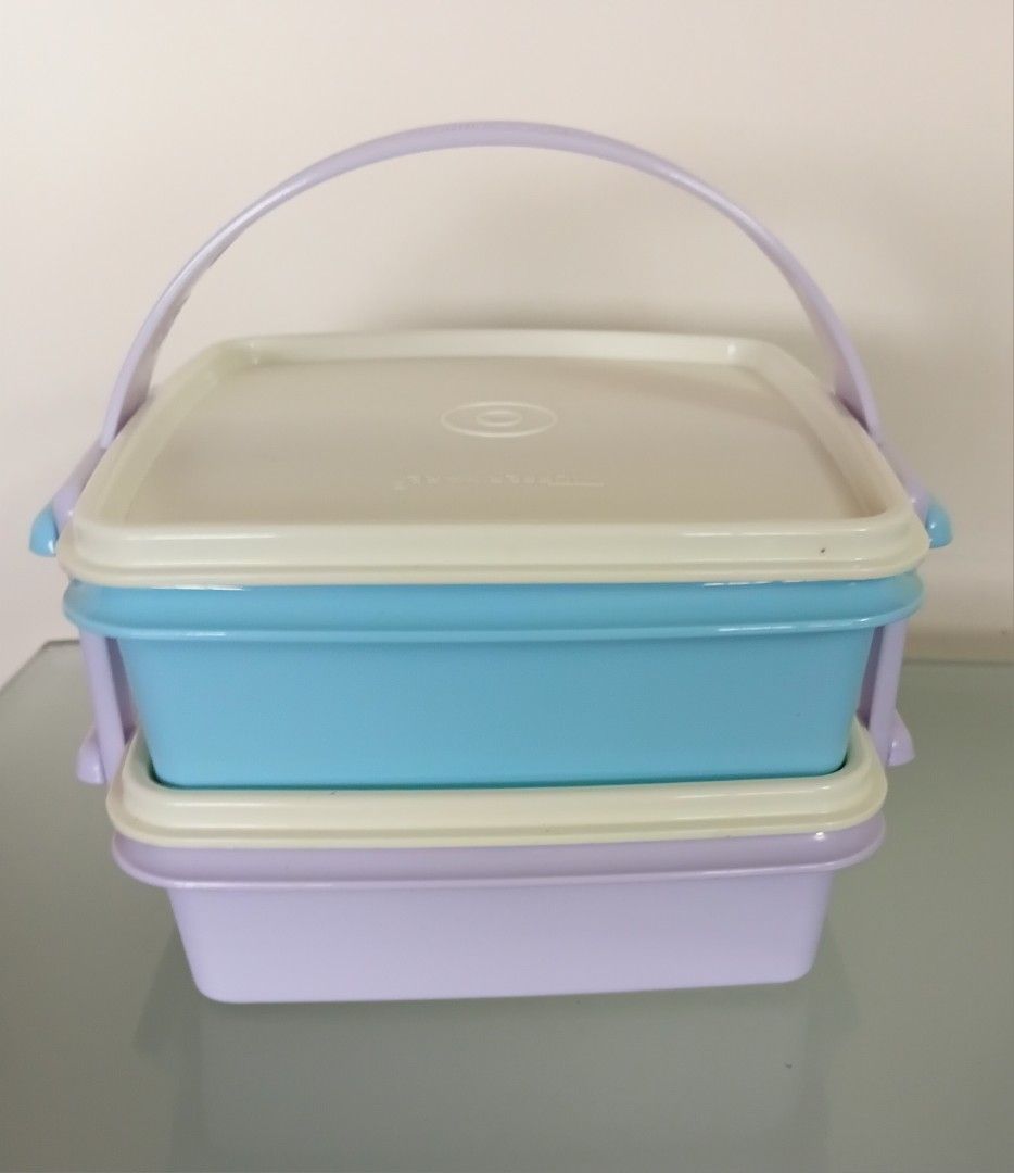 Tupperware Stackable Food Carrier with Handle464554015295416320