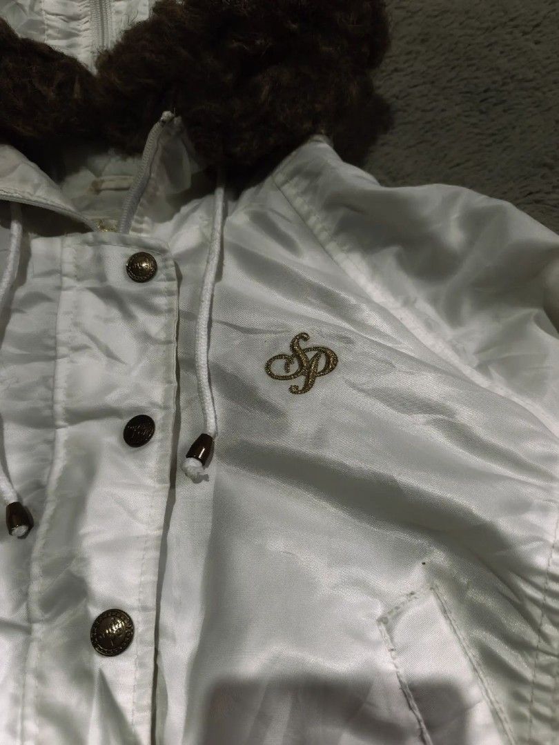 Vintage Y2K South Pole Flight Bomber jacket (Category: Coats, Jackets and Outerwear) located in Manila. Submitted by vyre.archive (Listing ID 1440157973, Image 3). Description: Size(s) Width: 19 Length: 20 missing zip puller.