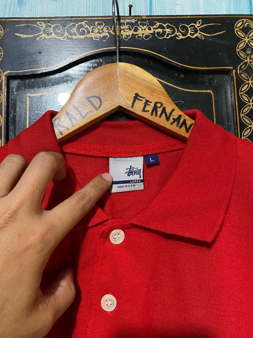Vntage Stussy polo shirt (Category: Tshirts & Polo Shirts ) located in Kapalong. Submitted by og_archives (Listing ID 1440195080, Image 3). Description: Vntage Stussy polo shirt Excellent condition No issue Dimes W21 / L27.