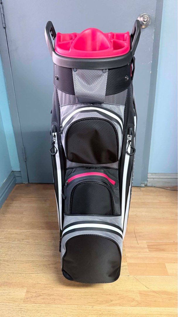 Wack Wack Golf Stand Bag Pink and Black (Category: Golf) located in Mandaluyong City. Submitted by bch2009 (Listing ID 1440126413, Image 2). Description: - Wack Wack Golf stand bag - Color: Black and grey with vibrant pink accents - Durable construction - Multiple compartments for all your golf essentials - Comfortable carry strap - Sturdy base for stability - Combines functionality and style mode of payment: gcash preferably .