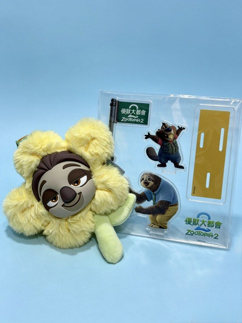 Zootopia 2 Plush Toy and Acrylic Standees Set (Category: Plushies & Soft Toys) located in Cebu City. Submitted by jessacelo30916 (Listing ID 1440134501, Image 1). Description: - Zootopia 2 merchandise set - Includes a plush toy of Flash the sloth - Features acrylic standees with Flash and another character - All items are brand new and in original Zootopia 2 packaging - Perfect for fans of the Zootopia movie.
