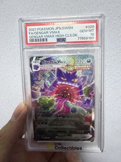 2021 Pokemon jpn.swsh FA Gengar VMAX GEM-MT 10, Hobbies & Toys, Toys ...