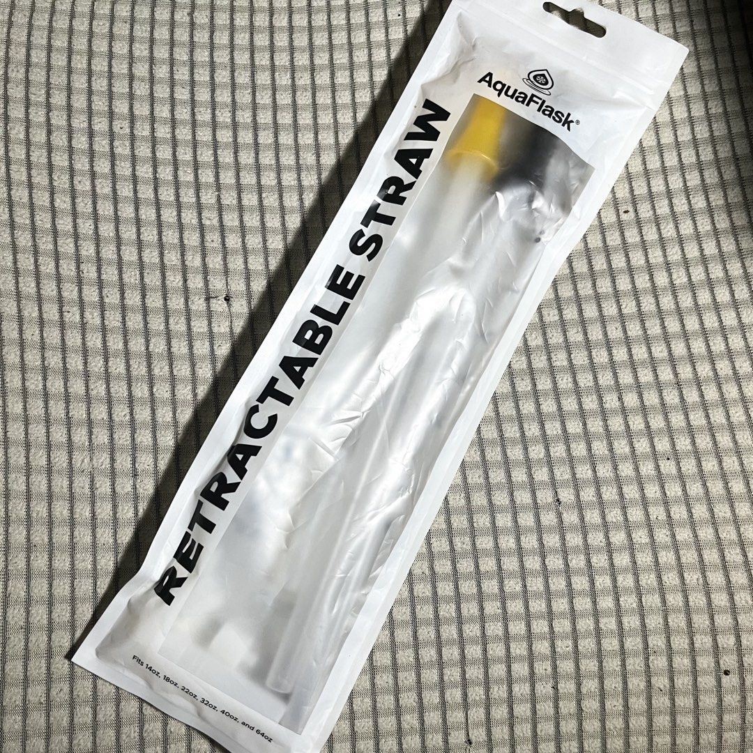 2 pcs available AquaFlask Accessories Retractable Straw Fits (14oz/18oz/22oz/32oz/40oz/64oz) (Category: Water Bottles & Tumblers) located in Manila. Submitted by whiteforesttea178 (Listing ID 1440339200, Image 1). Description: 2 pcs avail na straw never used for AquaFlask Accessories Retractable Straw Fits (14oz/18oz/22oz/32oz/40oz/64oz) no other pics ----------------------------------------------------------------------------------------- BEFORE