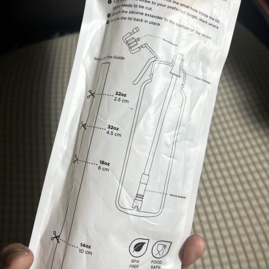 2 pcs available AquaFlask Accessories Retractable Straw Fits (14oz/18oz/22oz/32oz/40oz/64oz) (Category: Water Bottles & Tumblers) located in Manila. Submitted by whiteforesttea178 (Listing ID 1440339200, Image 2). Description: 2 pcs avail na straw never used for AquaFlask Accessories Retractable Straw Fits (14oz/18oz/22oz/32oz/40oz/64oz) no other pics ----------------------------------------------------------------------------------------- BEFORE