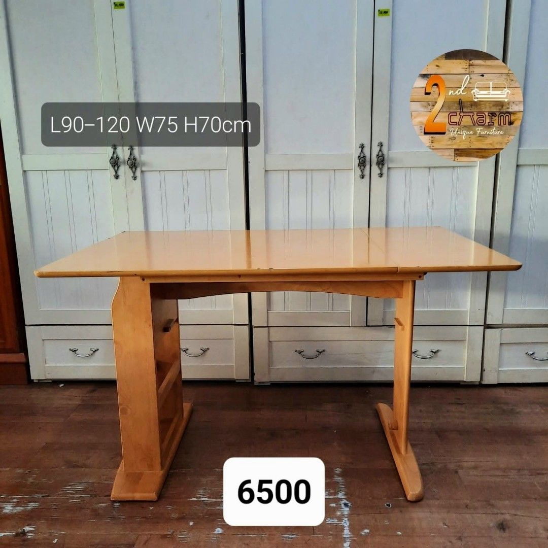 2nd hand drop leaf extendable dining table w/ condiment shelf (Category: Tables & Sets) located in Paranaque City. Submitted by feybelhaft (Listing ID 1440212251, Image 2). Description: 💳 𝐌𝐨𝐝𝐞 𝐨𝐟 𝐏𝐚𝐲𝐦𝐞𝐧𝐭 ✅ QR Ph Credit Card ✅️ GCash ✅ BDO Bank Transfer ✅ BPI Bank Transfer 📍 𝙋𝙖𝙮𝙢𝙚𝙣𝙩 𝙞𝙨 𝙢𝙖𝙙𝙚 𝙪𝙥𝙤𝙣 𝙥𝙞𝙘𝙠-𝙪𝙥 𝙛𝙧𝙤𝙢 𝙪𝙨..