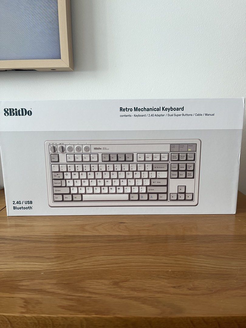 8BitDo Retro Mechanical Keyboard - 2.4G/USB/Bluetooth465502112181790720