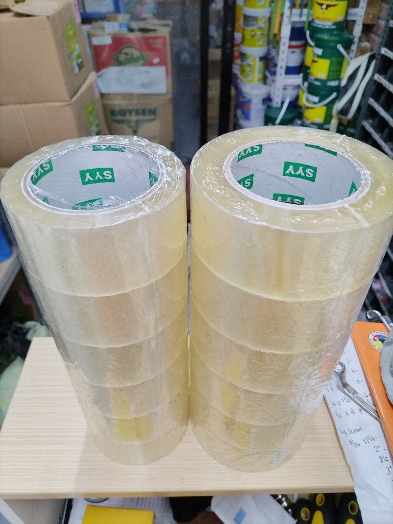 AAS Clear Packaging Tape Rolls (Category: Craft Supplies & Tools) located in Manila. Submitted by kulitzmagicalstore (Listing ID 1440221821, Image 3). Description: - Bundle of clear packaging tape rolls - Features AAS brand logo on inner core - Strong adhesive for secure sealing - Perfect for boxes, parcels, and general packaging needs.