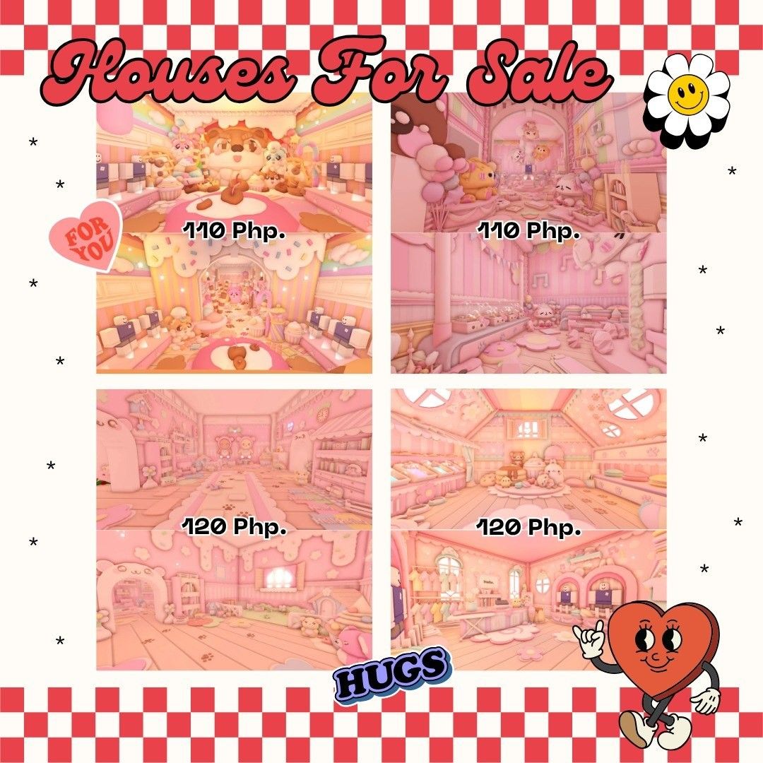 Adopt Me: Pre-order Houses (30+ Different Style) (Category: In-Game Products) located in Manila. Submitted by a_silor (Listing ID 1440224028, Image 3). Description: DM! Conditions will be sent once your offer is made. Discount only if taking 3+ houses. If you are looking for another type of house, feel free to send the kind of house you are looking for ^-^ p.s houses are cloned.