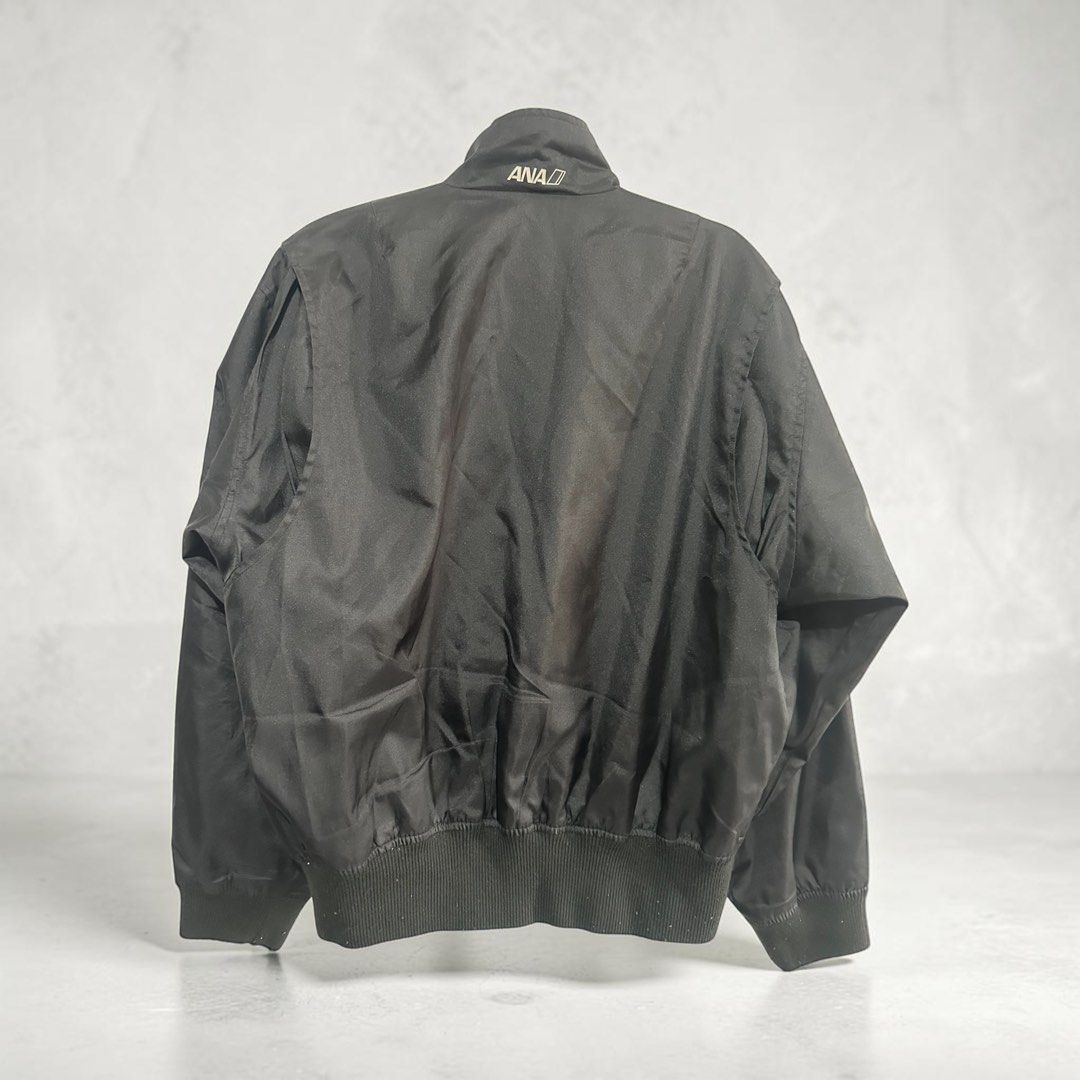 ANA Star Alliance Bomber Jacket Limited Edition (Category: Coats, Jackets and Outerwear) located in Manila. Submitted by topirrs (Listing ID 1440042639, Image 2). Description: 🖤 ANA All Nippon Airways Bomber Jacket ✈️ Star Alliance Member Edition Rare Japanese airline bomber jacket — not available in regular stores! Official ANA merchandise from Japan’s largest airline. 🔹 Condition: Preloved, good condition 🔹 Size: Large 🔹 Color: Black 🔹 Det