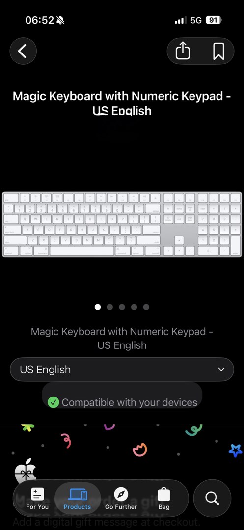 Apple Magic Keyboard with Numeric Keypad - US English, Computers & Tech ...