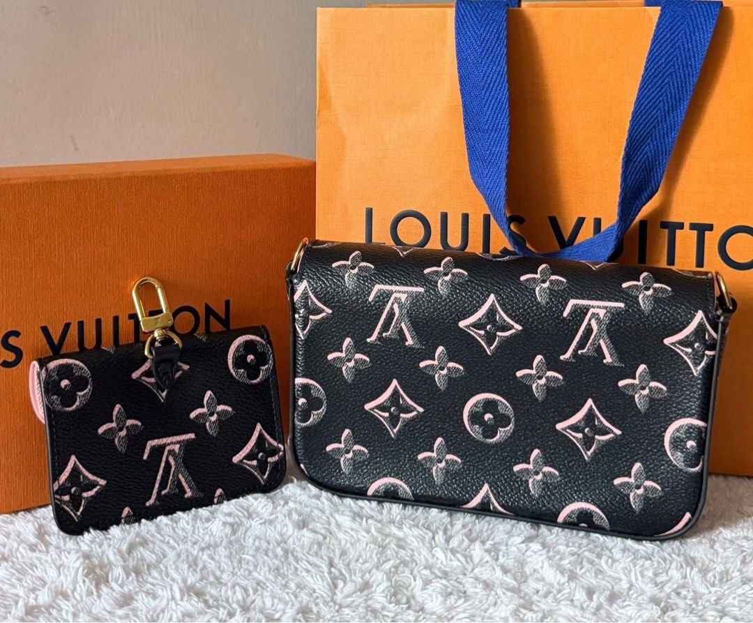 Authentic LV Felicie Strap & Go Handbag (Category: Luxury Bags & Wallets) located in Quezon City. Submitted by jhaediah (Listing ID 1375271212, Image 2). Description: Felicie Strap & Go Handbag Limited Edition 💕5.27 Microchip Guaranteed Authentic Comes with Box,Dust bag,Card .