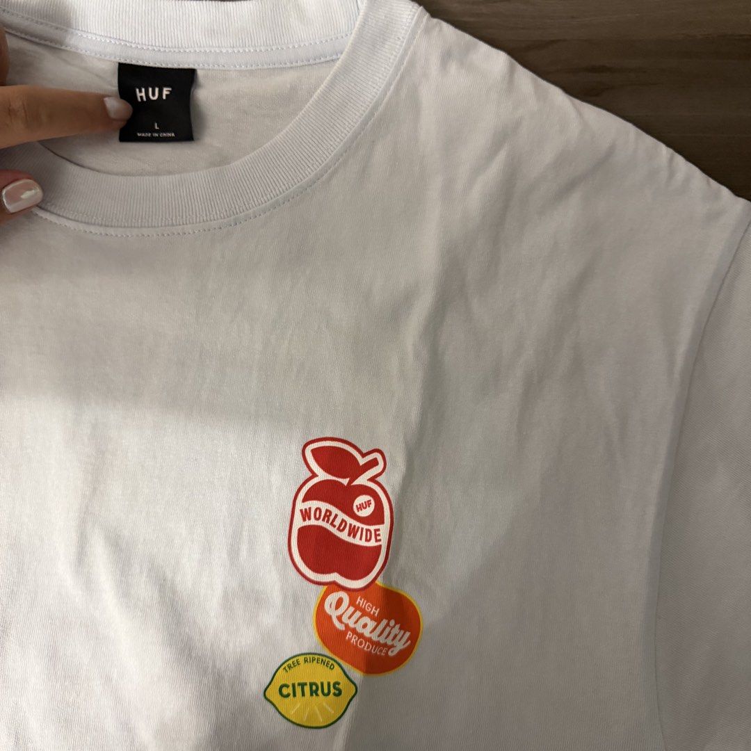 baby blue HUF shirt (Category: Tshirts & Polo Shirts ) located in Quezon City. Submitted by andreasclothes (Listing ID 1440339886, Image 1). Description: Used less than 5x Good condition.