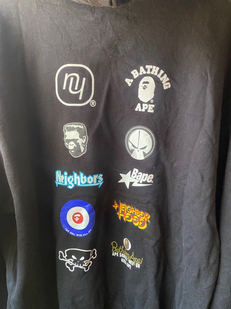 Bape neighborhood pullover (Category: Activewear) located in Manila. Submitted by upcycleutopia_ (Listing ID 1440254641, Image 3). Description: Authentic No flaws Excellent condition 25x28.5.
