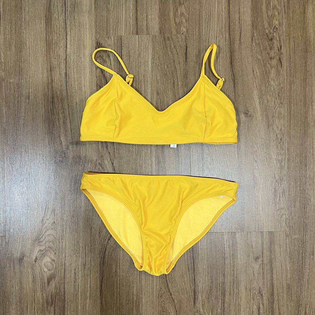 [Beyond the Beach] Yellow Two Piece Bikini Set | Swimsuit (Category: Bikinis & Swimsuits) located in Muntinlupa City. Submitted by shopblank (Listing ID 1440313317, Image 1). Description: No pads — with pads slots (Nipple tape or silicon can also be used Purchased separately for around PHP 1,200 each Note: Actual when worns are included in the post ONLY IF available. Otherwise, I won’t entertain special ww requests. Thank you! Payments via Gcash 