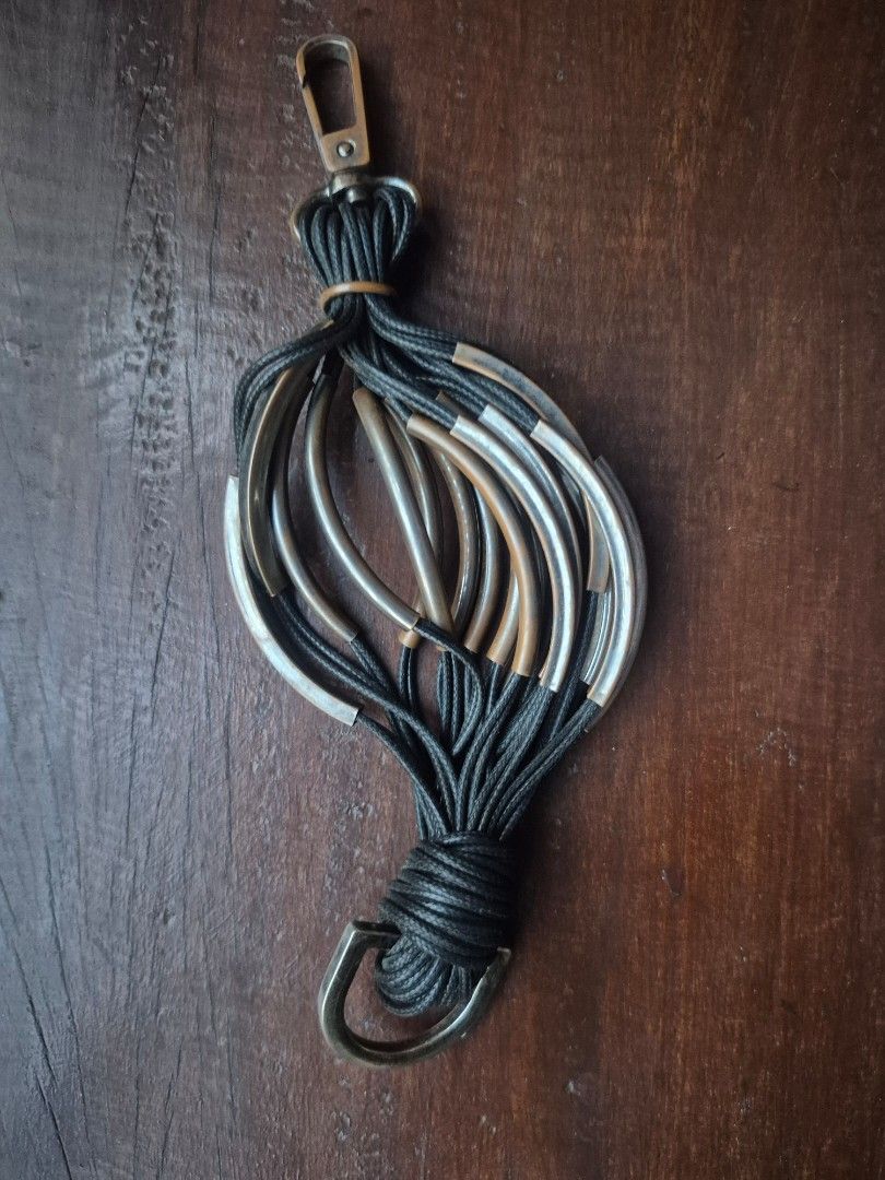 Boho Leather bracelet with Metal Accents (Category: Other Accessories) located in Leyte. Submitted by melinda66885 (Listing ID 1440297700, Image 2). Description: Cool bracelet with a leather tassel and metal tubes. Unique design, great for adding some flair. Measures about 6 inches long..