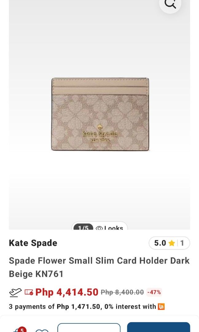 Brandew! Kate spade card holder (Category: Luxury Bags & Wallets) located in Quezon City. Submitted by jlocab (Listing ID 1440268538, Image 1). Description: brandnew selling low loc QC.