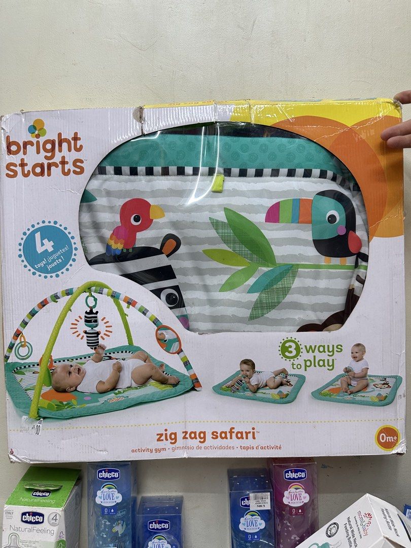 Bright Starts Activity Gyms - Multiple Models Available (Category: Infant Playtime) located in Manila. Submitted by airacruz0048042 (Listing ID 1440355423, Image 2). Description: - Brand: Bright Starts Activity Gyms - Benefits: Promotes baby's development and play - Features: Ideal for tummy time and sensory exploration - Age Suitability: From 0+ months - Available Models: 'more-in-one ball pit fun', 'zig zag safari', 'zippy zoo', 'kaleidoscope s
