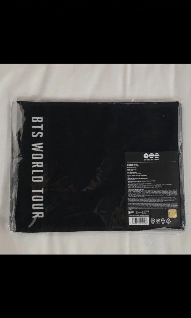 BTS Arirang Tokyo Slogan Towel (Category: Bedding & Towels) located in Taguig. Submitted by albumshop (Listing ID 1440327204, Image 1). Description: Interest Check~ wts lfb DOP: Payo ETA: 4-5 weeks.