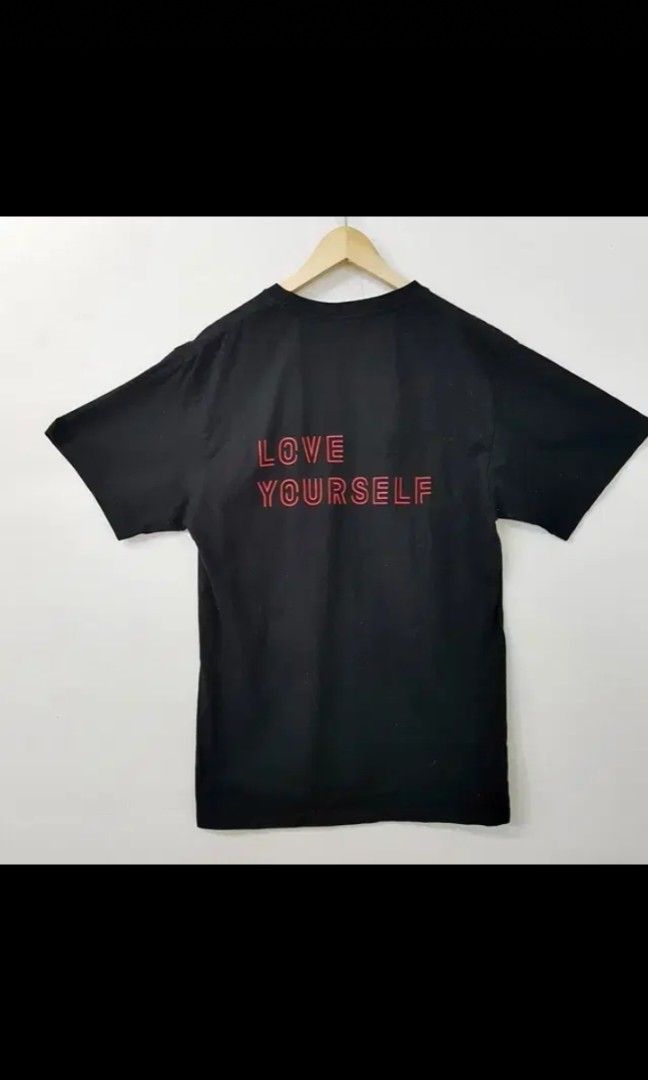 BTS Love Yourself Shirt (M-L) (Category: Shirts) located in Taguig. Submitted by albumshop (Listing ID 1440252603, Image 2). Description: Interest Check~ wts lfb DOP: Payo ETA: 4-5 weeks.