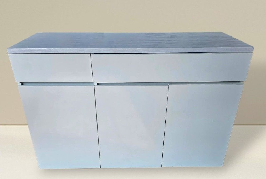 Buffet Console Sideboard Cabinet TV Stand (Category: Shelves, Cabinets & Racks) located in Quezon City. Submitted by dannikkishoppe2 (Listing ID 1440310798, Image 1). Description: Buffet Console Sideboard Cabinet TV Stand ‼️₱8800‼️ ✔️L-47 H-31.5 W-16 inches ✔3 Doors and 2 drawers ✔️Laminated ✔️Compressed wood & mdf back Please manage your expectations as there might be minimal flaws. Color may vary due to lighting, it may appear darker or lighter