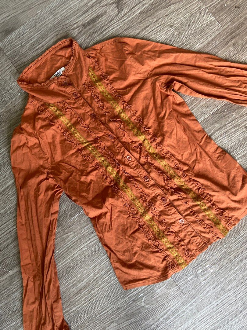 Burnt Orange Victorian Longsleeves Top (Category: Longsleeves) located in Manila. Submitted by catlia (Listing ID 1440205964, Image 2). Description: .