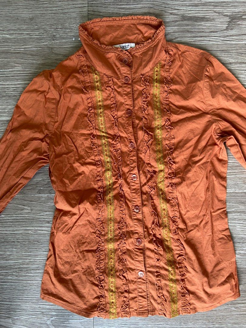 Burnt Orange Victorian Longsleeves Top (Category: Longsleeves) located in Manila. Submitted by catlia (Listing ID 1440205964, Image 3). Description: .